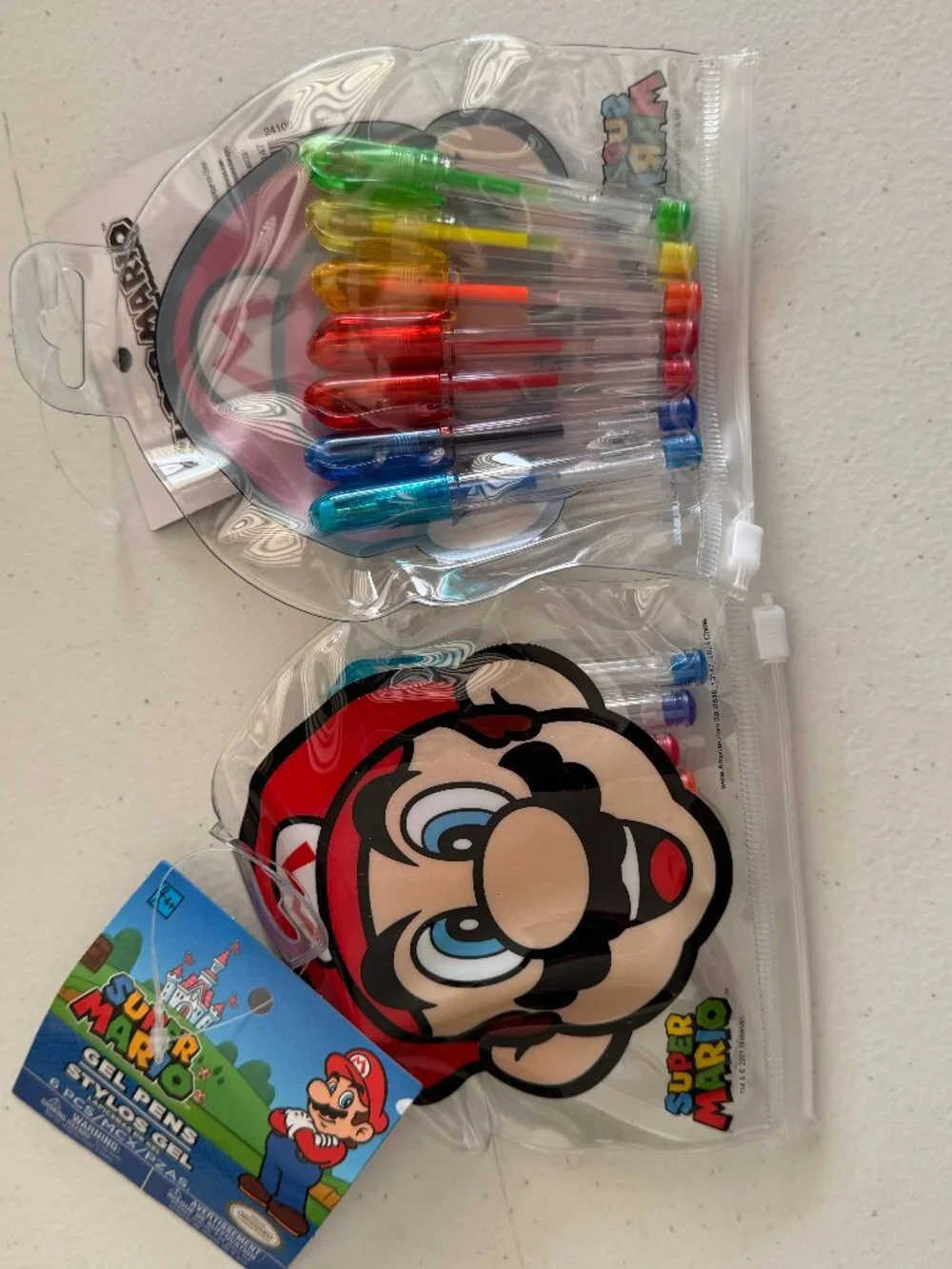 Super Mario Gel Pen pack